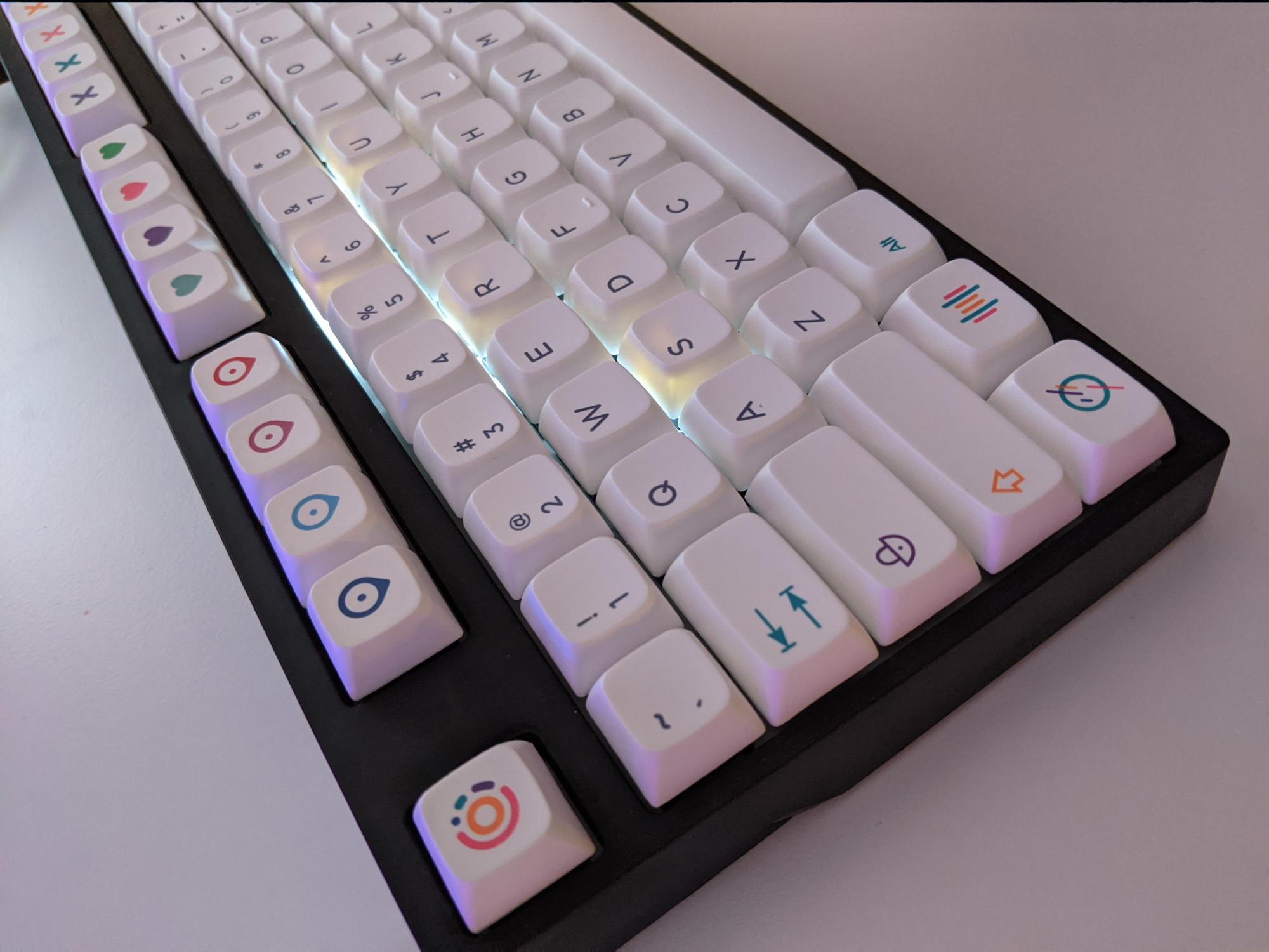 Arty shot of pretty keyboard